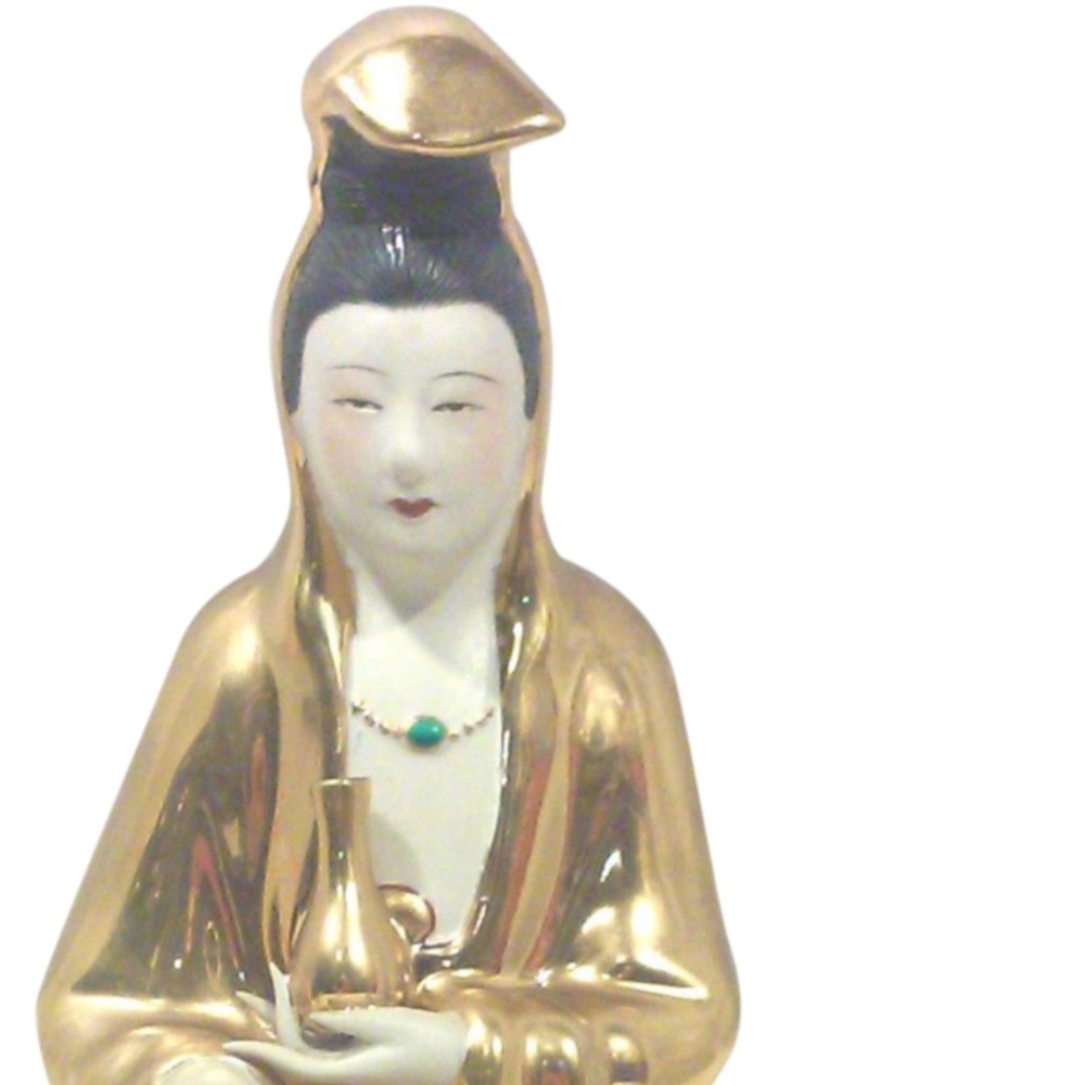 Vintage Quan Yin Asian Chinese Goddess Figure Love Harmony Healing Compassion